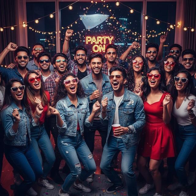 Woman wearing stylish cat-eye spectacles perfect for a party